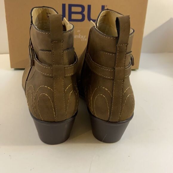 New JBU zipper ankle brown boots size 9.5 - Picture 4 of 8